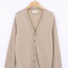 Tops ALEGER CASHMERE | N. 05 Oversized Cardigan | Champagne