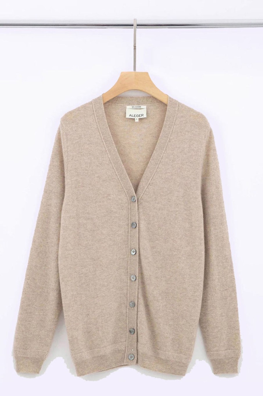 Tops ALEGER CASHMERE | N. 05 Oversized Cardigan | Champagne