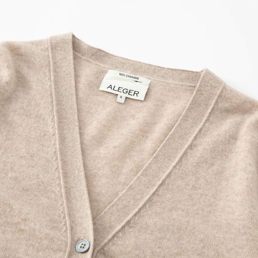 Tops ALEGER CASHMERE | N. 05 Oversized Cardigan | Champagne