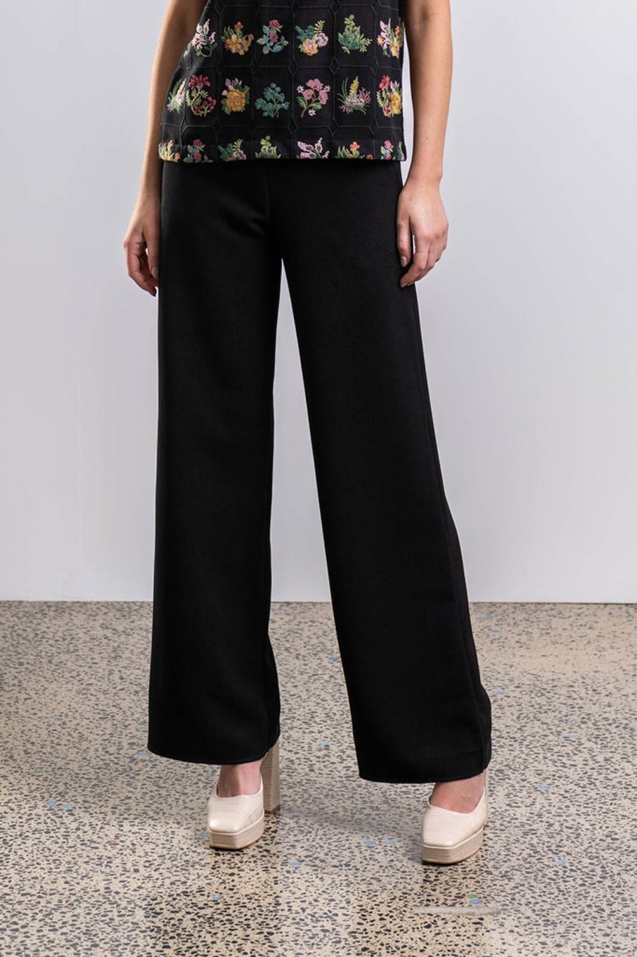 Pants / Shorts Charmaine Reveley | Wineberry Pant Drape | Black