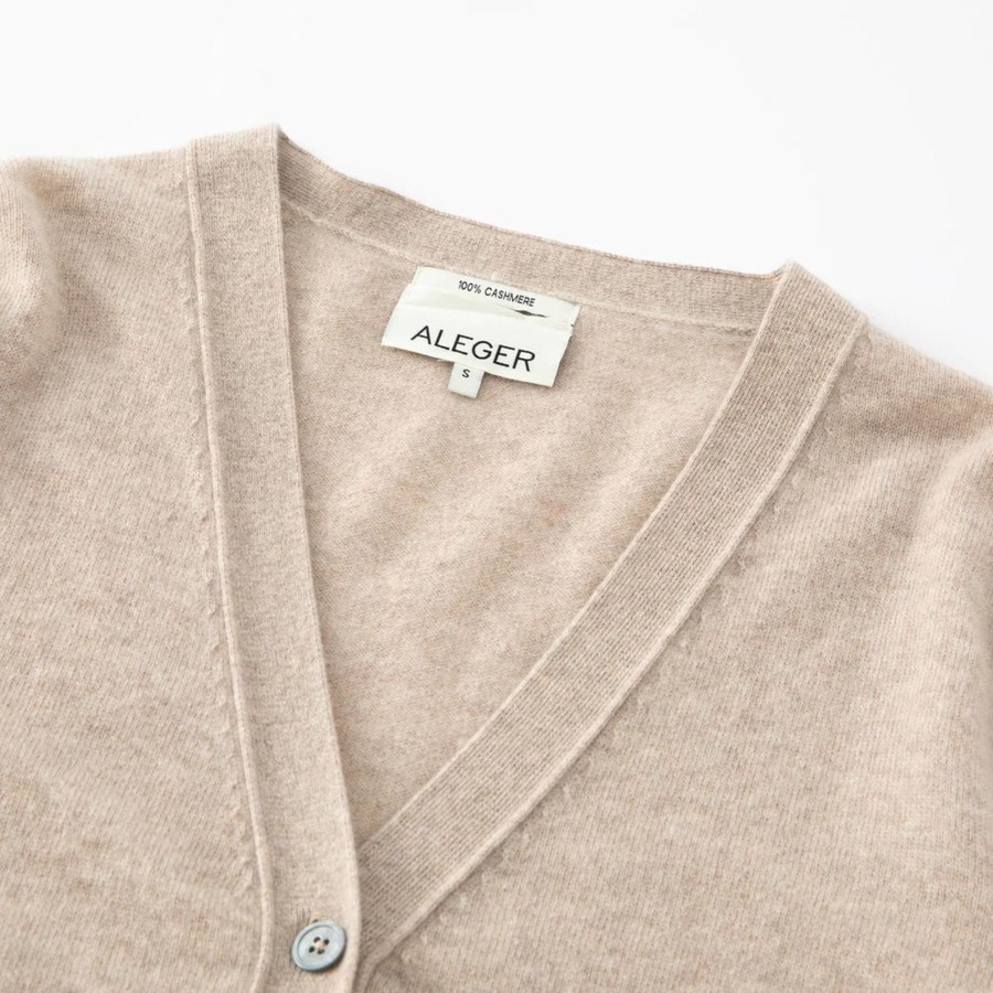 Knitwear ALEGER CASHMERE | N. 05 Oversized Cardigan | Champagne