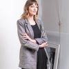 Jackets / Coats Charmaine Reveley | Long Line Blazer | Salt And Pepper