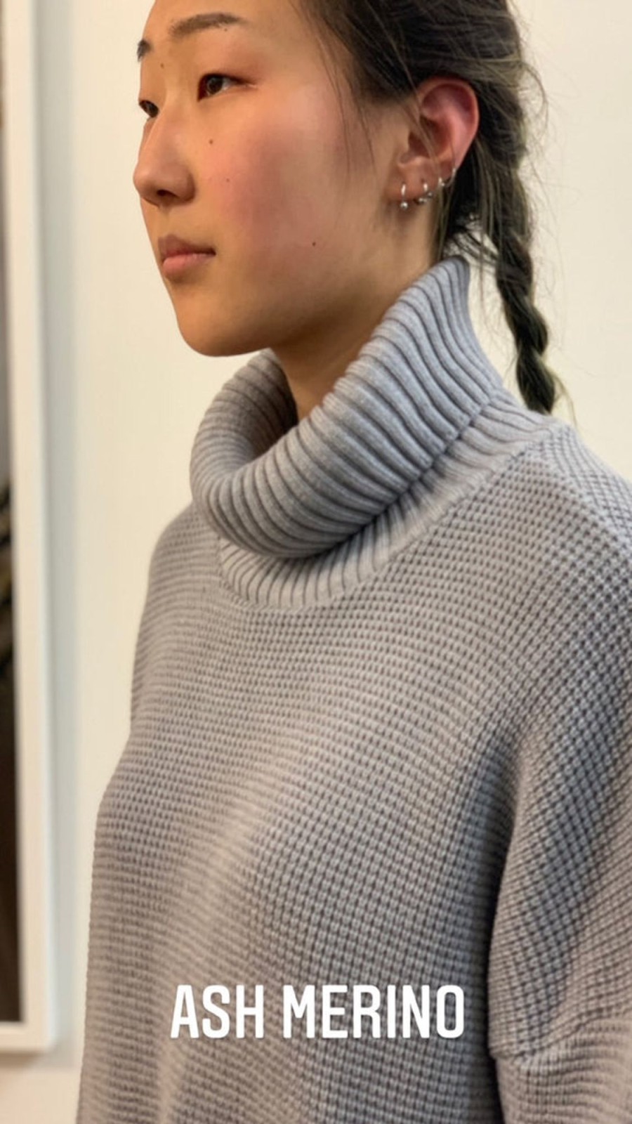 Knitwear Charmaine Reveley | Waffle Jumper | Slate Charcoal