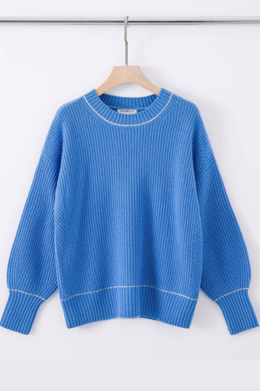 Knitwear ALEGER CASHMERE | N. 43 Chunky Cropped Sweater | Blue