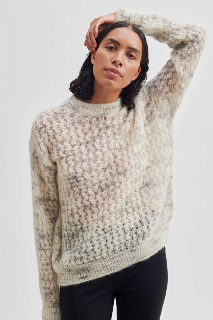 Knitwear Second Female | Otta Jumper | Dark Chalk