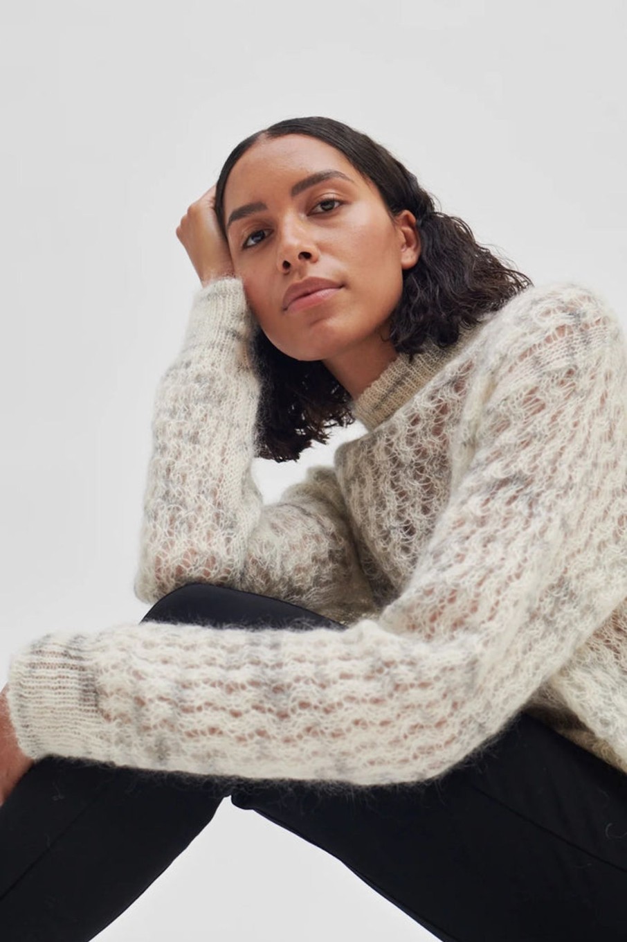 Knitwear Second Female | Otta Jumper | Dark Chalk