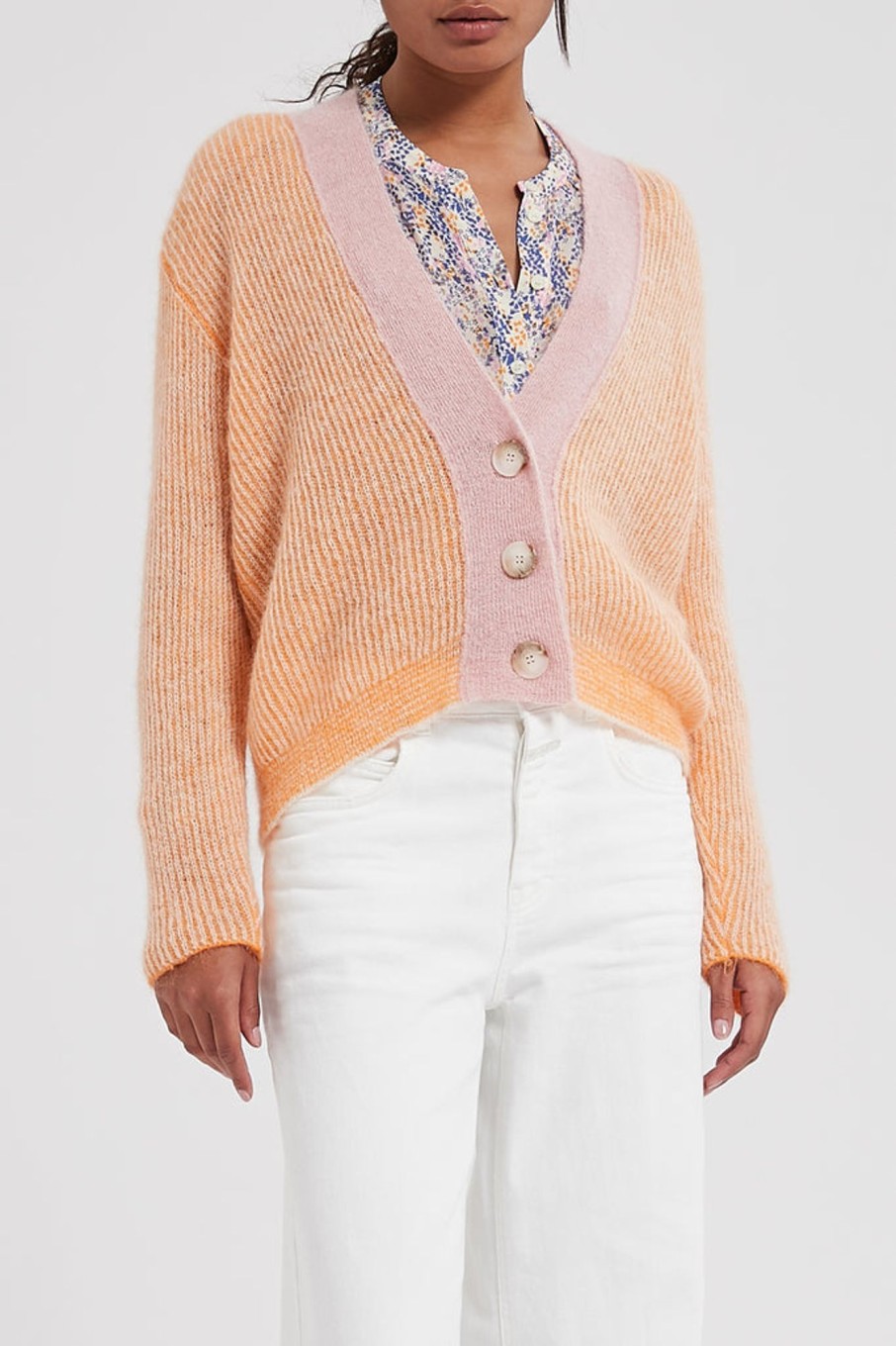 Knitwear Second Female | Vibse Cardigan | Apricot