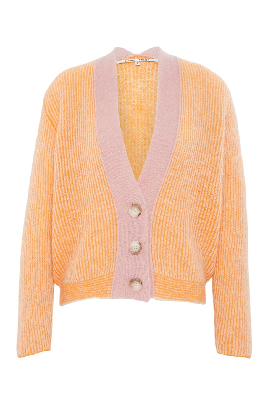 Knitwear Second Female | Vibse Cardigan | Apricot