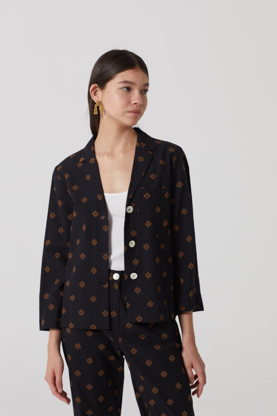 Jackets / Coats Nice Things | Blazer Diamond Jacquard