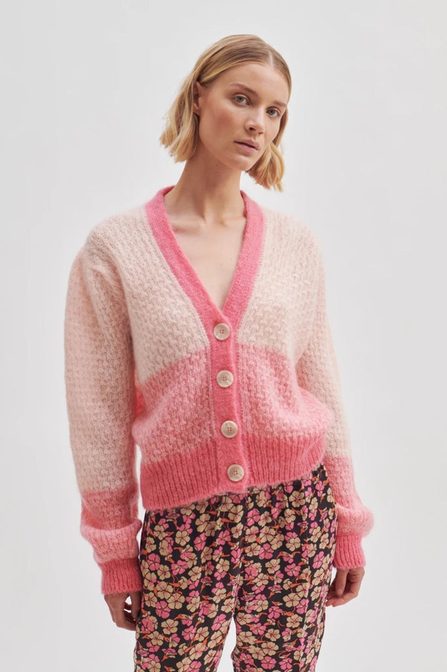 Tops Second Female | Sebastian Cardigan |Quartz Pink