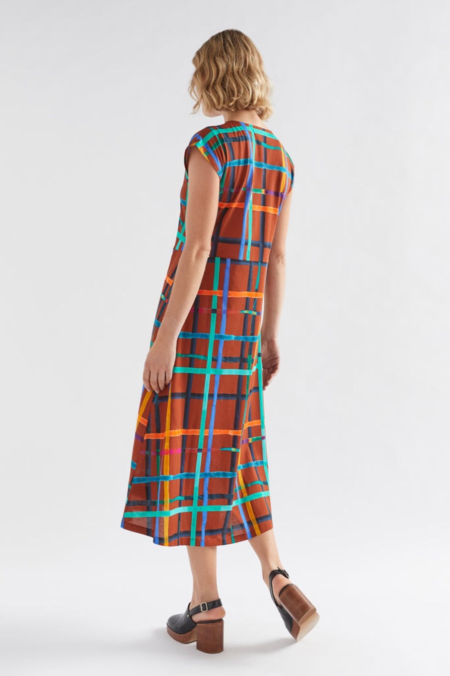 Dresses / Skirts ELK | Delta T-Shirt Dress | Brea Check