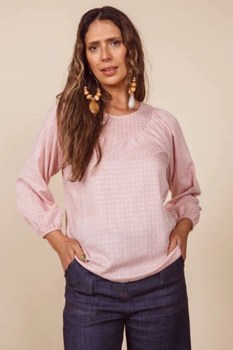 Tops Dalston | Sophie Top | Blush Check