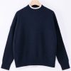 Knitwear ALEGER CASHMERE | N. 30 Stripe Detail Sweater | Navy