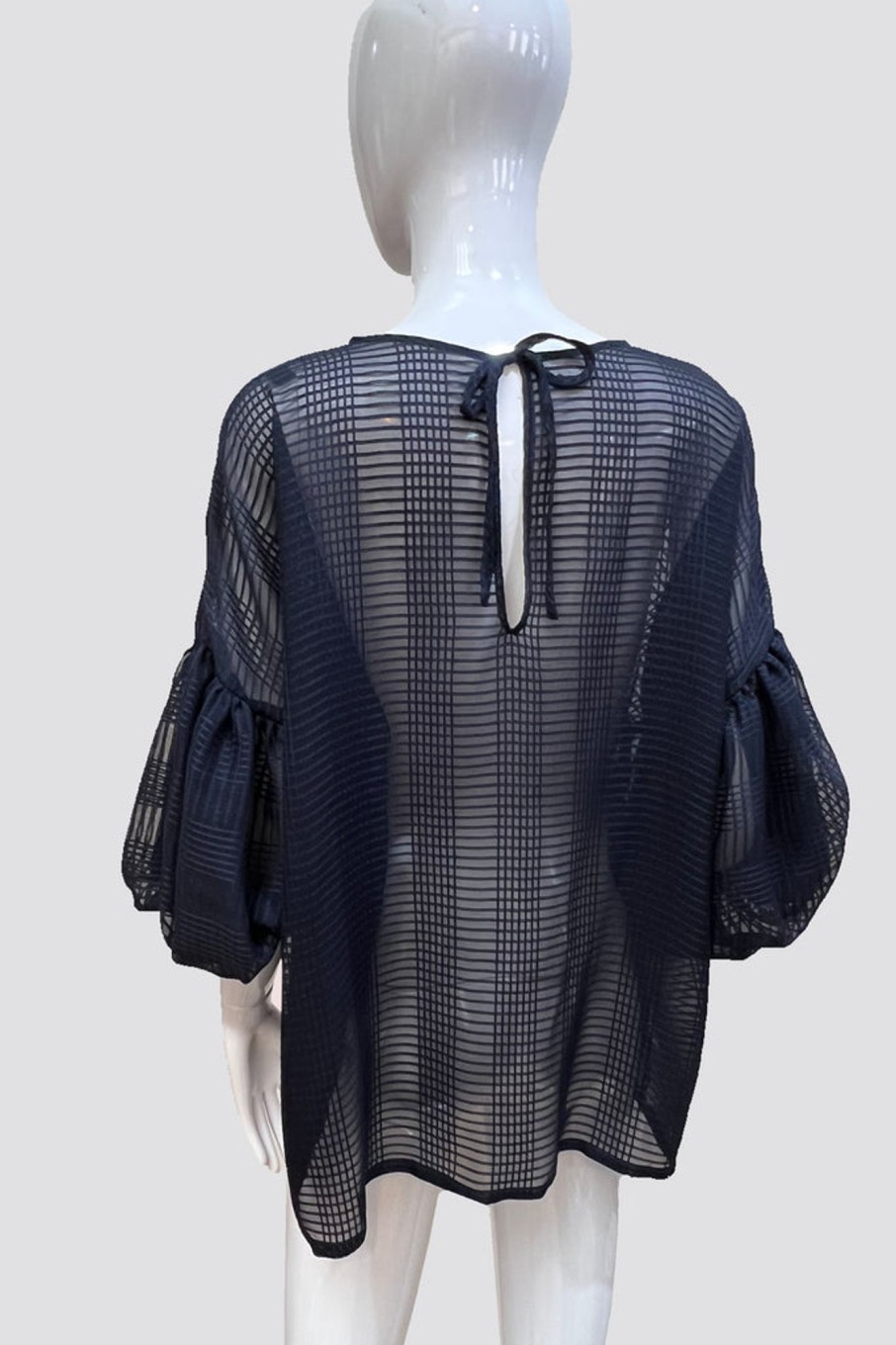 Tops Charmaine Reveley | Ren Top | Navy Grid