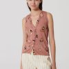 Knitwear Nice Things | Geometric Flower Vest | Rosa