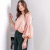 Tops Charmaine Reveley | Ren Top | Dusky Pink Grid