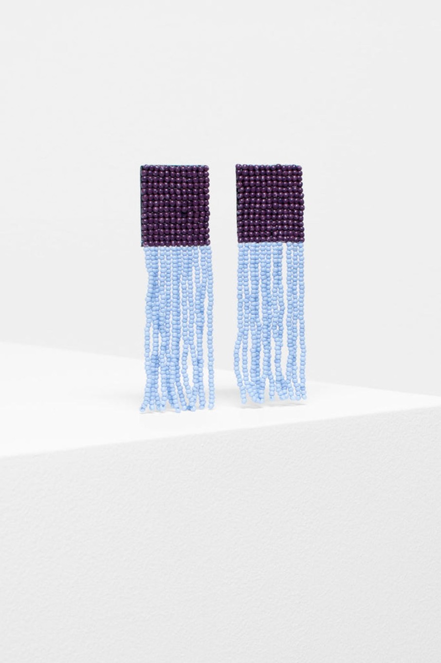 Accessories ELK | Ginstra Drop Earrings | Burgundy Light Blue